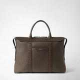 SOFT BRIEFCASE IN CACHEMIRE LEATHER AND MOSAICO