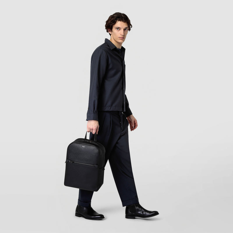 Serapian Backpack In Evoluzione Leather, Man