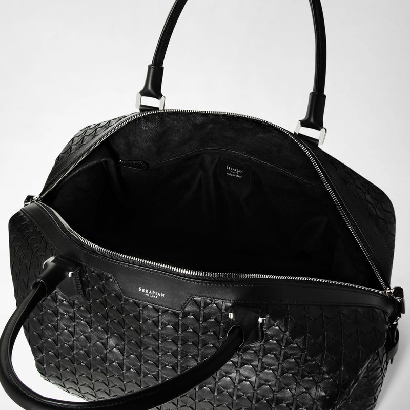 Mosaico mestieri d'arte製トラベルバッグ - black/off-white