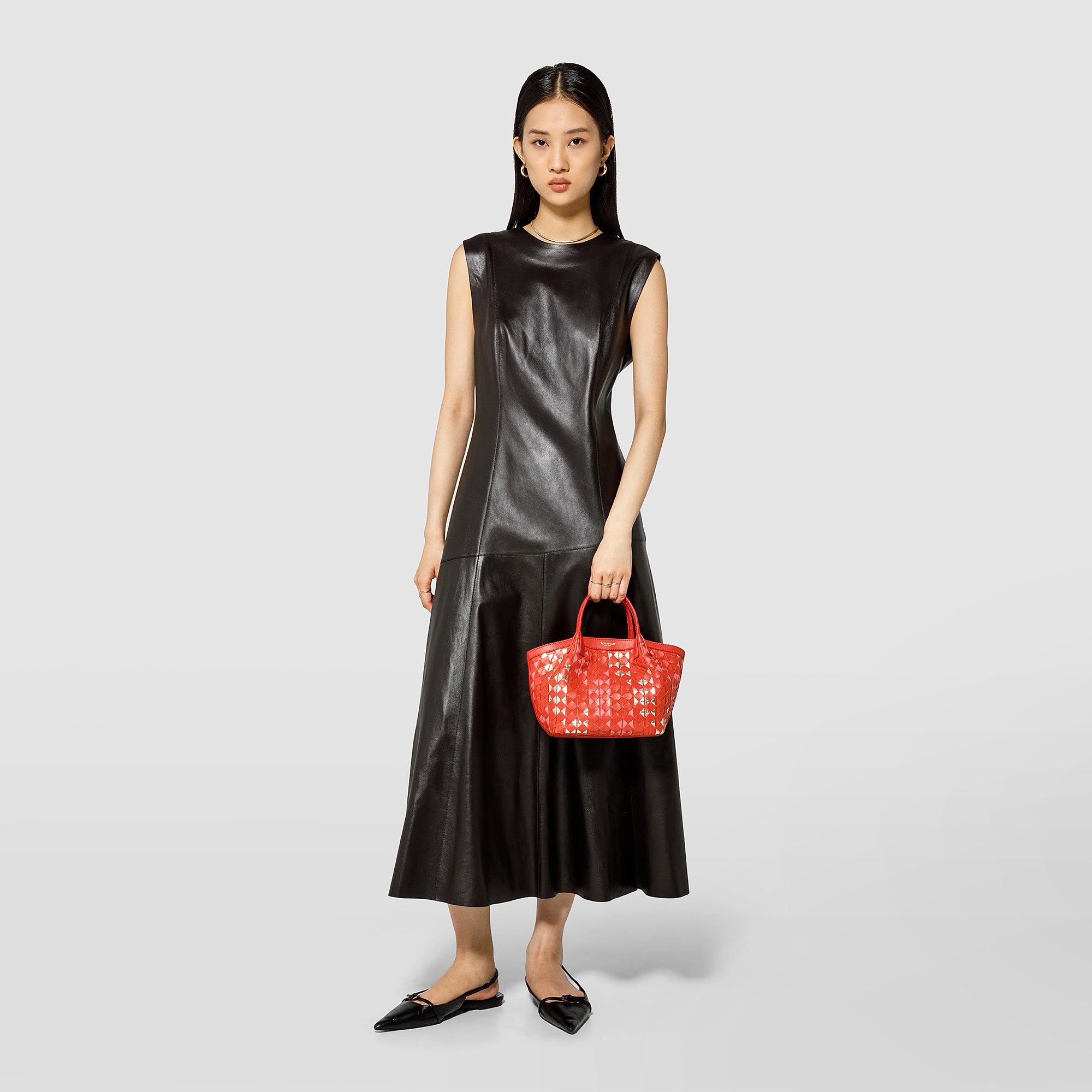 【SERAPIAN】MOSAICO MESTIERI D'ARTE製スモールSECRETトート Handmade leather bags - Artisanal craftsmanship - Serapian