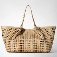 MAXI SECRET TOTE BAG IN MOSAICO MESTIERI D’ARTE Sand