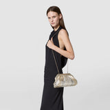 Secret clutch bag in mosaico mestieri d'arte - light gold