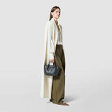 Mini secret bag in mosaico microchain - black