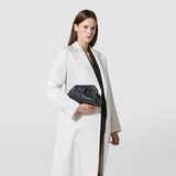Clutch secret aus mosaico mit zierketten - black
