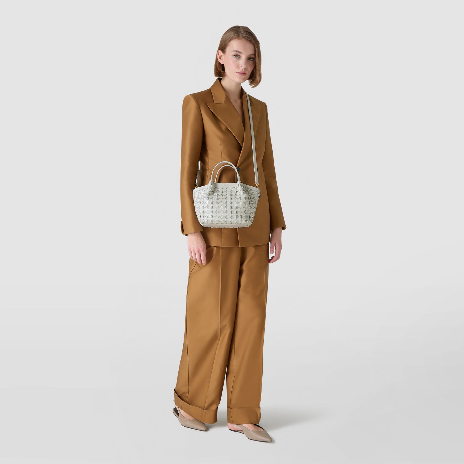 MINI SECRET BAG IN MOSAICO AND ELAPHE