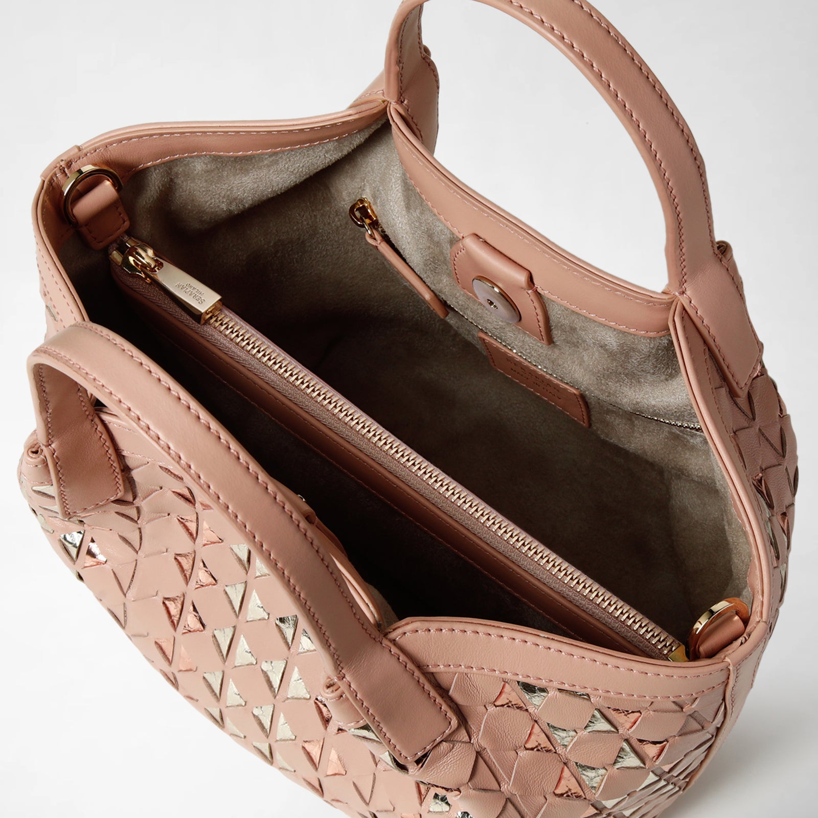 Mini Bag Secret in Mosaico golden pink