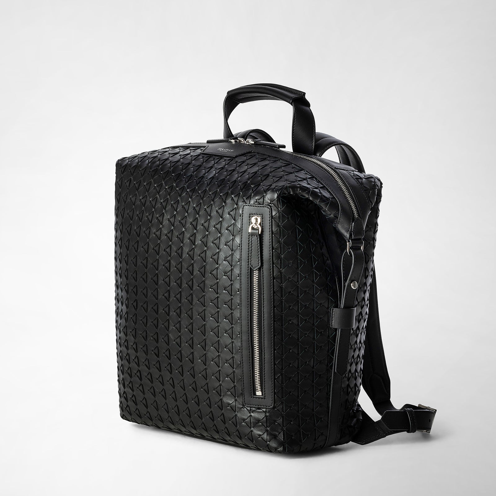 バッグ SHIMARIKEN SeasarBag leather Black Leather Slingbag - Miami - Black