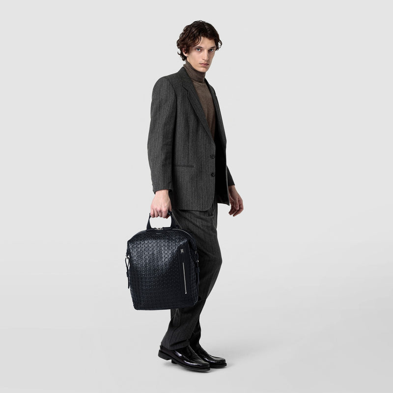 Backpack in mosaico - navy blue