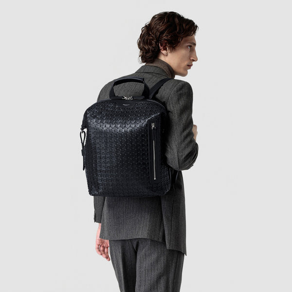 Backpack in mosaico - navy blue