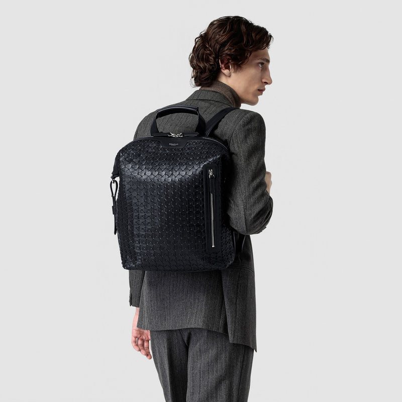 Backpack in mosaico - navy blue
