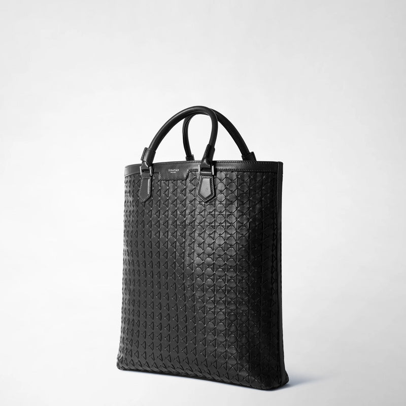 Day tote bag in mosaico - black