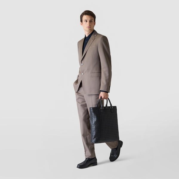 Borsa tote da giorno in mosaico - black