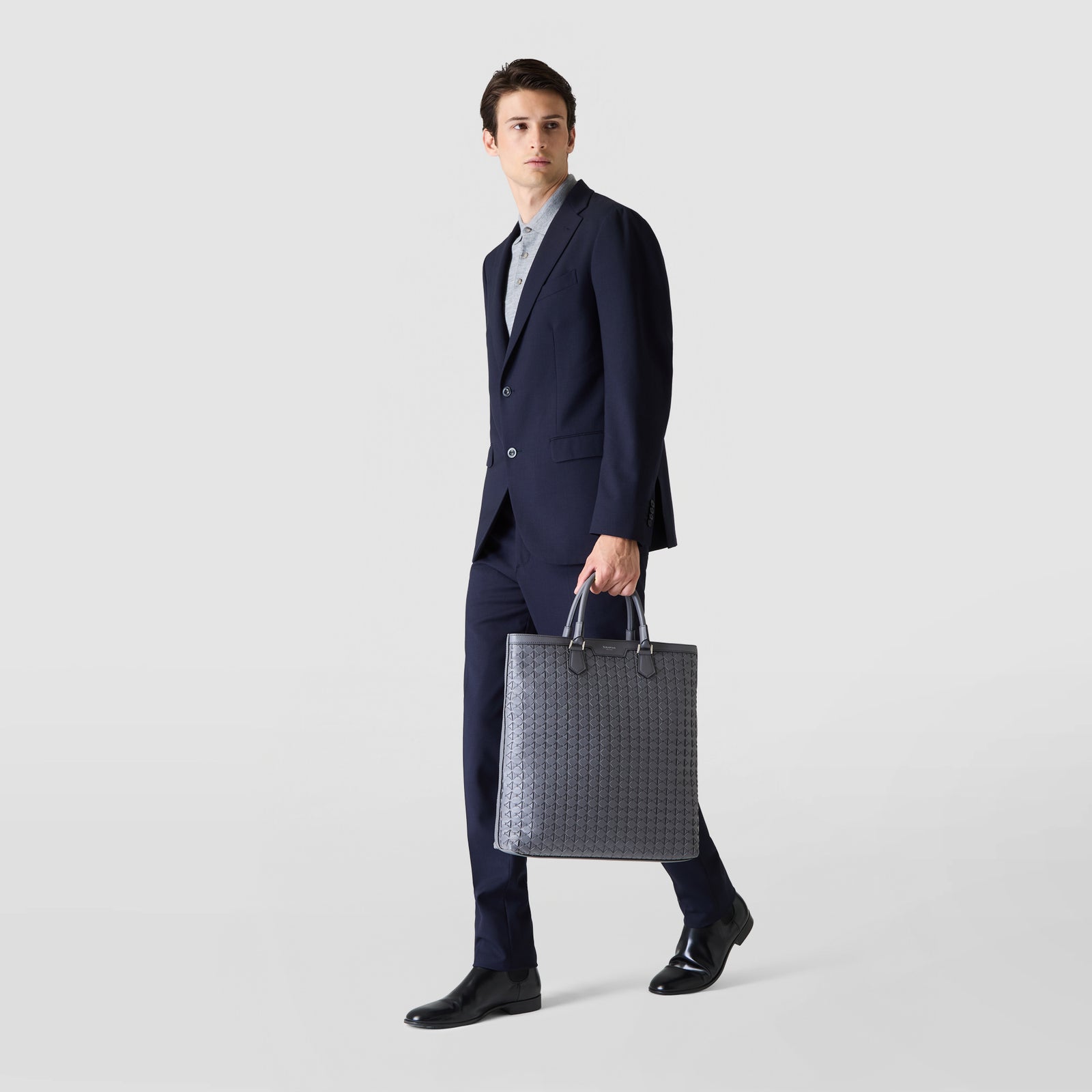 MOSAICOレザー シャドウ メンズDAYトートバッグ