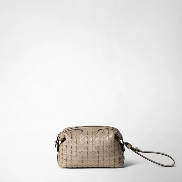 2-in-1 clutch in mosaico - sahara