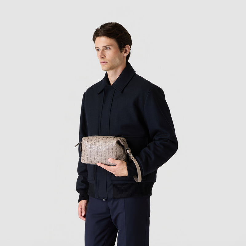 2-in-1 clutch in mosaico - sahara