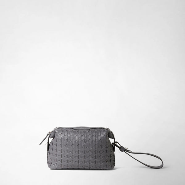 MOSAICOナッパレザー製2-in-1メンズクラッチバッグ