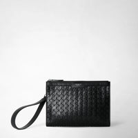 CLUTCH IN MOSAICO Black