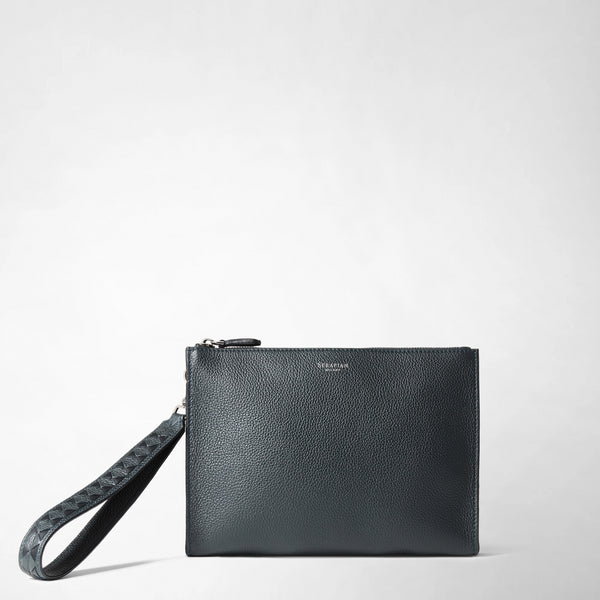 Clutch in mosaico - navy blue