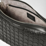 Tracolla east west in mosaico - black