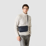 East west messenger in mosaico - navy blue