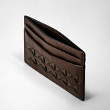 4-card holder in mosaico - coffee/kaki