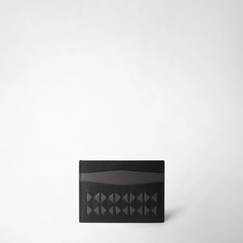 5-card holder in mosaico - black