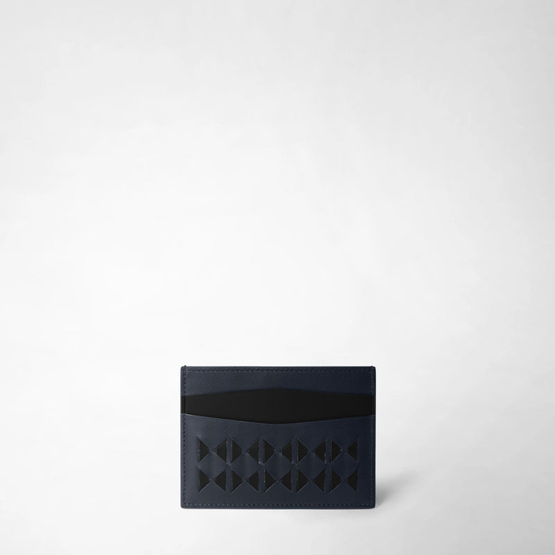 5-card holder in mosaico - navy blue