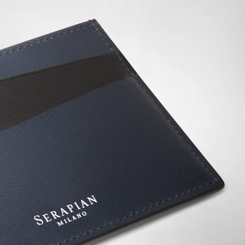 5-card holder in mosaico - navy blue