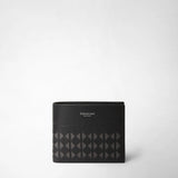 6-card billfold wallet in mosaico - black