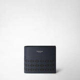 6-card billfold wallet in mosaico - navy blue