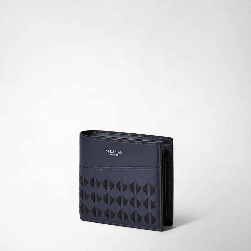 マルッシアさま専用　セラピアン財布 Mens bifold leather wallet in Mosaico navy blue