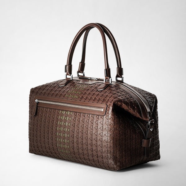 Borsa da viaggio in mosaico - coffee/kaki