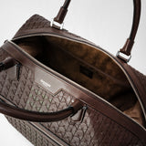 Travel bag in mosaico - coffee/kaki