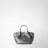 Mini secret bag in mosaico - ruthenium