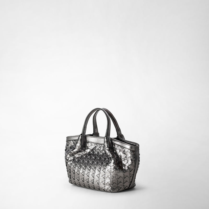 Mini secret bag in mosaico - ruthenium