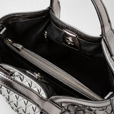 Mini secret bag in mosaico - ruthenium