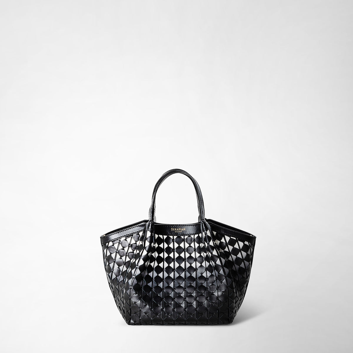Petra handbag in mosaico chiaroscuro – Serapian Boutique Online