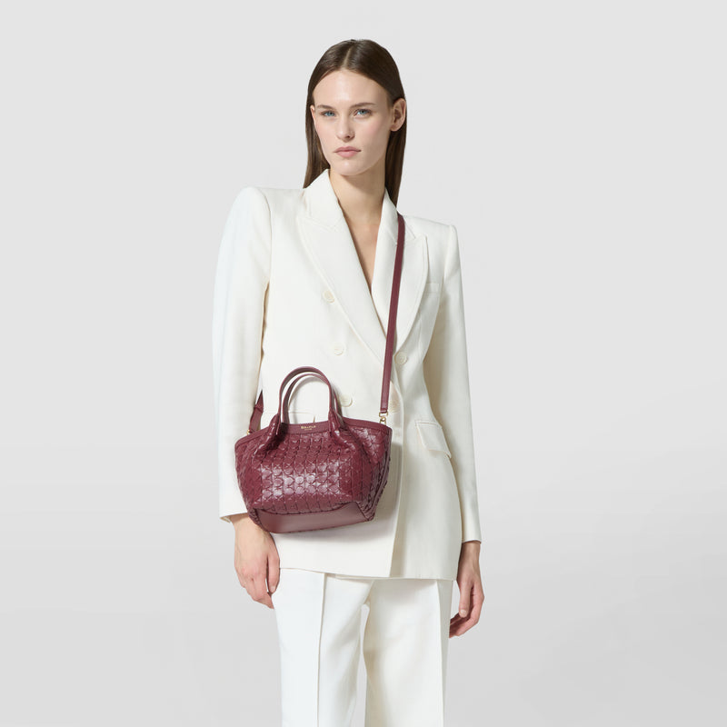 Mini secret bag in mosaico - rosewood