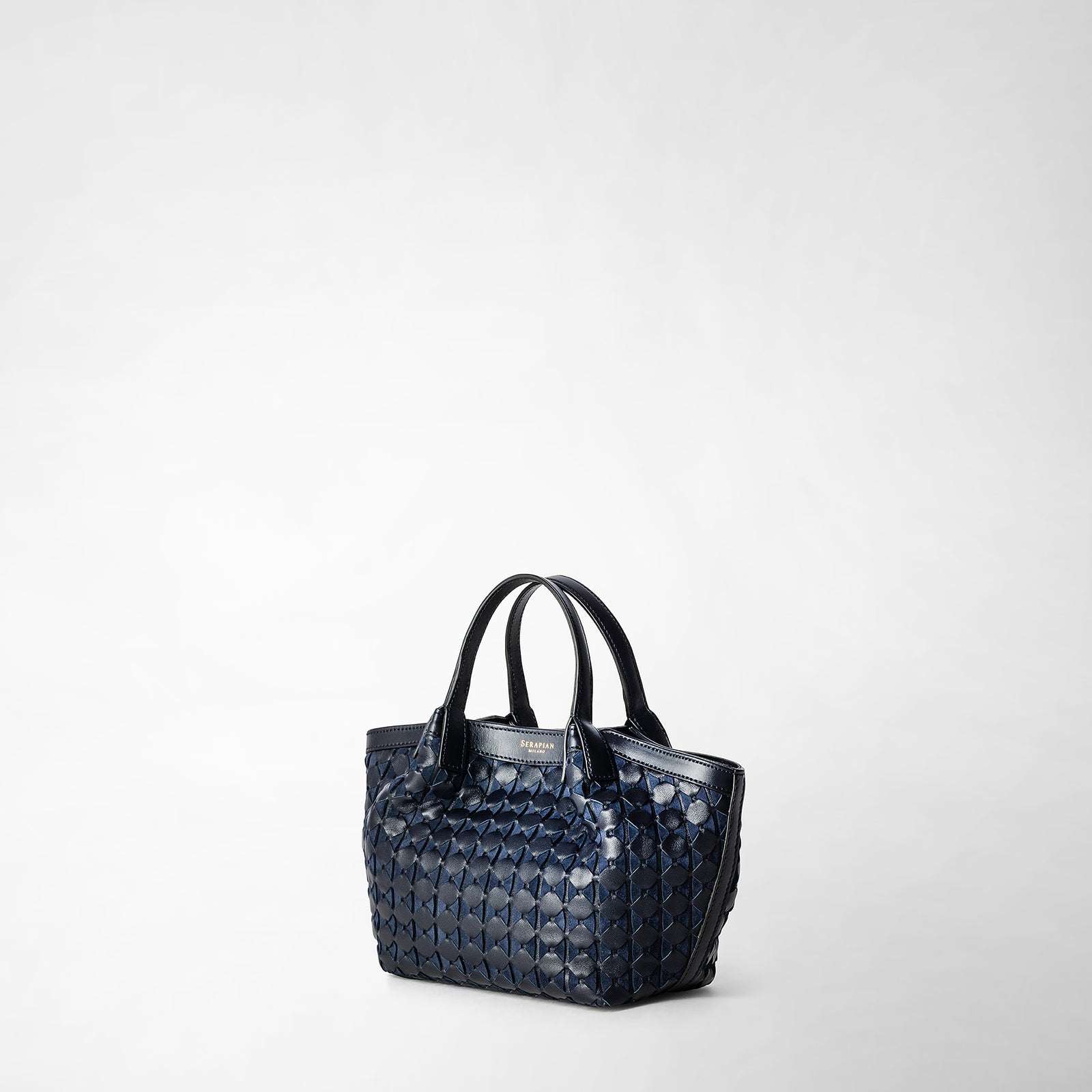 Mini Secret Bag in Mosaico Midnight Blue
