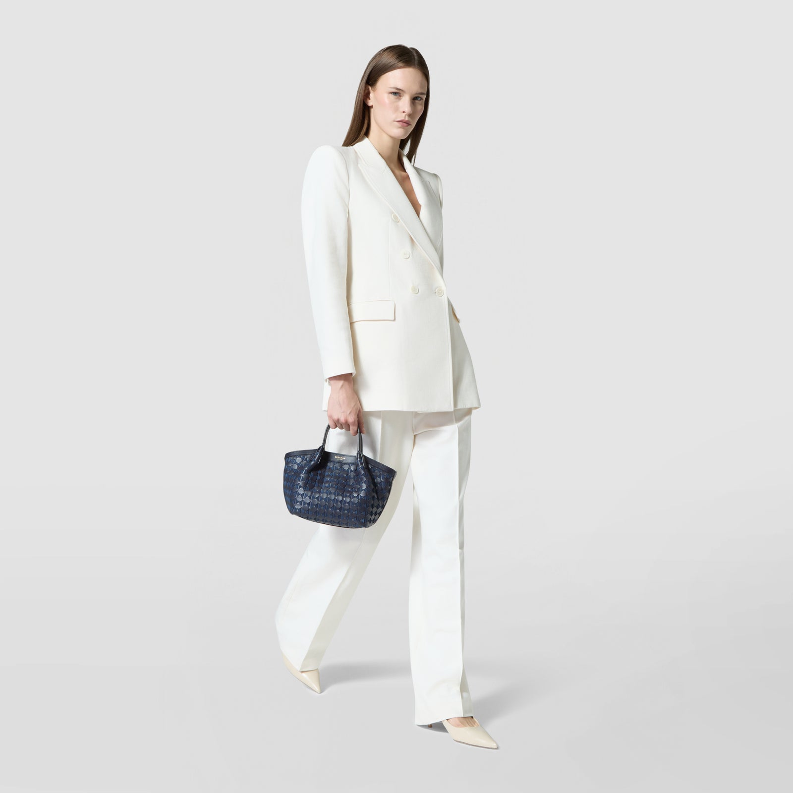 Mini Secret Bag in Mosaico Midnight Blue