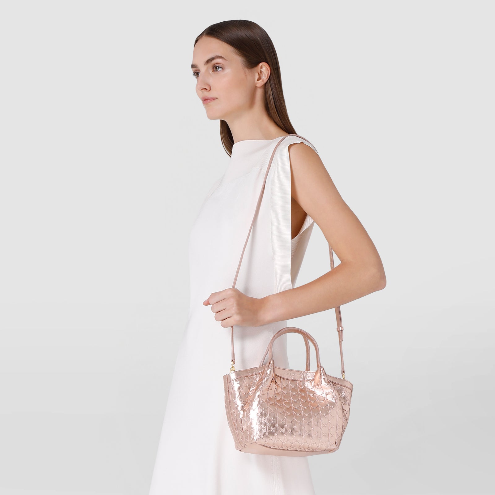 ショルダーバッグ・ポシェット SERAPIAN MINI SECRET MOSAICO HAND BAG mini secret bag in mosaico blush