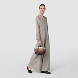 Mini secret bag in mosaico - shaded brown