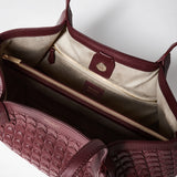 Small secret tote bag in mosaico - rosewood