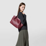 Small secret tote bag in mosaico - rosewood