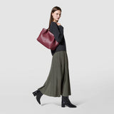 Small secret tote bag in mosaico - rosewood