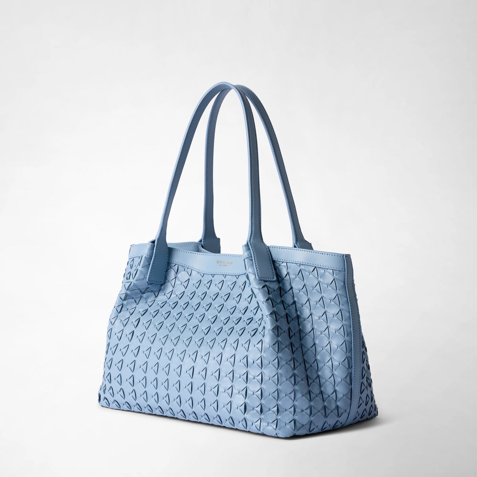 トートバッグ Serapian SMALL SECRET MOSAICO TOTE BAG Small secret tote bag in mosaico off-white