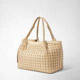 SMALL SECRET TOTE BAG IN RIBBON MOSAICO