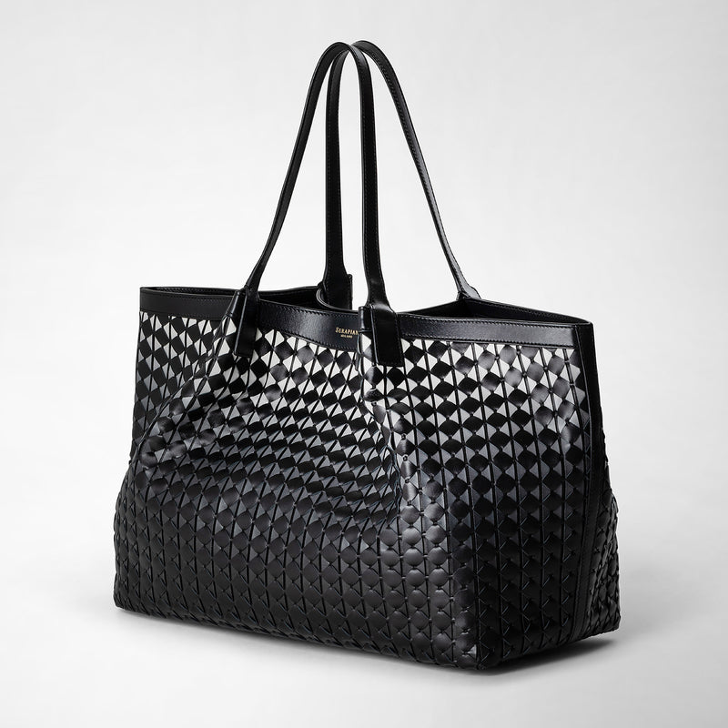 Secret tote bag in mosaico - chiaroscuro