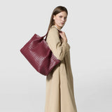 Secret tote bag in mosaico - rosewood