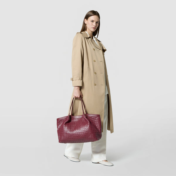 Secret tote bag in mosaico - rosewood